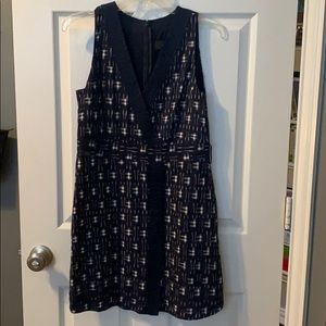 J. CREW blue and white dress
